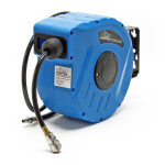 Wiltec - enrouleur automatique tuyau � air comprim� 10m + 1m support mural pivotable 180� d�vidoir pneumatique ...