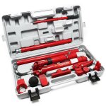 Wiltec - jeu v�rin hydraulique carrossier puissance de 10 tonnes coffret de redressage & accessoires ...