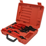 Lot pince pour circlips ext�rieur int�rieur set 11 pi�ces becs coud�s et droits coffret pratique