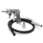 Wiltec - kit pistolet de sablage � air comprim� avec tuyau d'aspiration buse de rechange 6, 3 bars ? ...