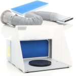 Wiltec - cabine d'aspiration a�rographie airbrush 12 v ? 52 db ? 4 m� / mn ? extraction vapeur brouillard ...