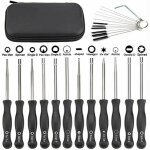 Lot de 12 tournevis pour ajuster les carburateurs des petits moteurs echo et stihl, avec brosse et kit ...