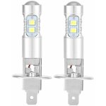 Ampoules de phares, 2x h1 6000k ultra white 100w kit d'ampoules de phares  led pour feux de croisement ...