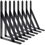 Xvx - br - vie equerre etagere murale, 8 pcs supports triangulaires de 90 degr�s en acier, �querres �tag�res ...
