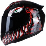 Xvx - les casques de la s�rie venom, design � dents noires et rouges, taille m, sont id�aux pour offrir ...