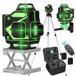 Xvx - niveau laser 16 lignes, 3 nivellement automatique, avec support de canne  pche tlescopique ...
