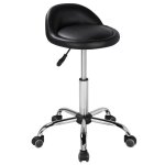 Tabouret de travail � roulettes r�glable pivotant chaise pour salon message esth�tique coiffure si�ge ...