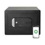 Yale - coffre - fort connect haute scurit 20. 5l - contrle  distance - notifications - 25x35x30cm ...