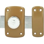 Yale - verrou de porte cylindre �23 mm longeur 30mm marron