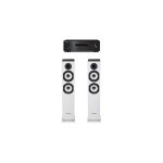 Amplificateur yamaha r - s202d noir + paire d'enceintes colonne cabasse jersey mt32 / 2 blanc Amplificateur yamaha r - s202d noir + paire d'enceintes colonne cabasse jersey mt32 / 2 blanc
