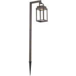 Yara - led dimmable lampe sur pied extrieur variateur inclus - 1 lumire - l 10 cm - gris fonc - moderne ...