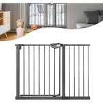 Barrière d'escalier, barrière de porte pour enfants sans perçage, barrière de protection à double verrouillage ... Barrière d'escalier, barrière de porte pour enfants sans perçage, barrière de protection à double verrouillage ...