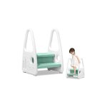 Yardin escabeau pour enfants escabeau pour enfants tour d'apprentissage  2 niveaux avec fonction antidrapant ...