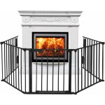 Yardin grille de chemine avec porte grille de four en mtal, portail de chemine protection enfant pliable ...