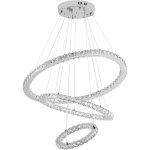Yardin lustre led moderne en cristal, plafonnier suspendu pour salon, salle  manger, chambre  coucher, ...
