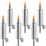 Yardin torches de jardin en acier inoxydable lot de 6, torches d'extérieur, lampe à huile pour extérieur, ... Yardin torches de jardin en acier inoxydable lot de 6, torches d'extérieur, lampe à huile pour extérieur, ...