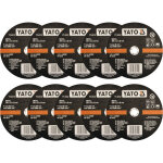 Yato - promo lot 10 disques 230 x 3 x 22. 2 plats a tronconner les metaux