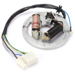 Jeffergarden accessoire de plaque de stator de magnto d'allumage  double bobine adapt pour le vlo ...