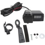 Jeffergarden chargeur de voiture double usb avec voltmtre led rouge, entre 10 - 24 v, sortie 5 v 3, ...