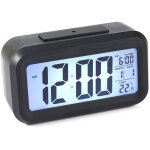 Eosnow horloge � batterie � grand �cran lcd, calendrier num�rique led, intelligent, facile � lire, pour ...