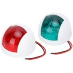 Jeffergarden paire de feux de signalisation �tanches arrondis rouge + vert led voyant d'avertissement ...