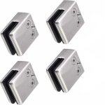 Ymyny ? lot de 10 pinces � verre carr�es inox 304 12 mm ? support verre carr� r�glable ? fixation s�curis�e ...