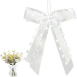 Ymyny - 100 n?uds de voiture pour mariage avec coeurs - fait main - tulle et ruban de satin - facile ...