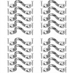 Ymyny - 20 pi�ces plaque oeillet acier inoxydable, boucles de pont pour kayaks pontet inox, forme � bosse ...