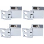 Ymyny - 4 pcs charni�re en verre clip pince pinces charni�re de porte en verre installation facile support ...