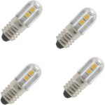 Ymyny ampoules e10 ac, lot de 4 ampoules led e10 240v blanc chaud led rechange miniatures 1w 100lm ampoules ...