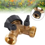 Ymyny - robinet double machine a laver, r�partiteur raccord robinet tuyau d'arrosage en y 2 v