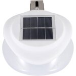Yoyo - lumi�res de goutti�re solaire - lampe murale �tanche - lumi�re chaude - s�curit� jardin - blanc ...