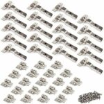 Yzmrbdqc - 105 degr� demi recouvrement charni�res 35mm avec amortissement pour porte de placard cuisine ...