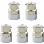 Yzmrbdqc - adaptateur d'ampoule filet�, 5 pcs b22 � e27 femelle adaptateur d'ampoule convertible support ...