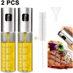 Pulvrisateur d'huile avec chelle, pour la cuisson bouteille d'huile et de vinaigre rechargeable 4 en ...