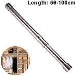 Yzmrbdqc - tube d'armoire coulissant, tringle  vtements en acier inoxydable, rail de niche stable, ...