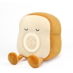 Yzmrbdqc - veilleuse en peluche, amusant pain grill� en peluche mignon rempli r�veil chambre, cadeau ...