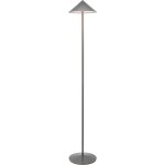 Zafferano - lampadaire led pina xxl titane, rechargeable, 6w ip65, variateur tactile, t�te magn�tique, ...