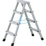 Zarges, escabeau � marches professionnel anodis�, acc�s 2 c�t�s