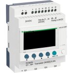 Sr2b122bd schneider - automate zelio logic - relais intelligent 12 e / s 24vcc - horloge + afficheur