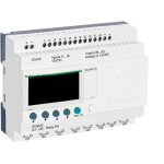 Sr2b201jd schneider - automate zelio logic - relais intelligent 20 e / s 12vcc - horloge + afficheur