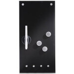 Zeller 11610 tableau m�mo en verre muni de crochets blanc, 20 x 4 x 40 cm