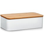 Zeller - pain en m�tal avec planche � d�couper en bambou, 2 en 1