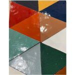 Zellige marocain traditionnel couleur : chatain - 11 - format : triangle - gioia materia