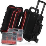 Zelsius - valise � transport avec rembourrage en mousse et roulettes, bo�te � outils, mallette pour appareil ...