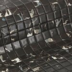 Eiffel art construction - mosaque en pte de verre aspect marbre noir mate 2, 5x2, 5 cm zen black marbre ...