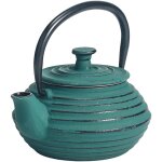 Zen et ethnique - petite thire de type japonaise verte en fonte 0. 3 litre