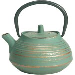Thire de type japonaise verte en fonte 0. 4 litre