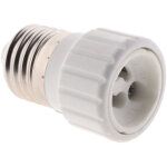 Adaptateur de douille e27 vers gu10 � visser - compatible led - blanc zenitech