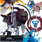 Zenthril quantum g station de peinture airless ? 2200w, 200 bar, 2, 8l / min, buse 0, 025  moteur brushless, ...